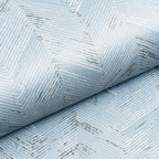 Livelynine 15.8x394 Blue Fabric Peel and Stick Wallpaper - Image 7