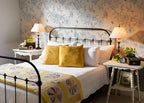 Froluya Cream White and Blue Floral Wallpaper Peel and Stick Wallpaper - Image 5