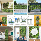 ODTORY Artificial Plant Wall Panels: 6FT×12FT UV-Anti Faux Grass Wall Backdrop - Image 6