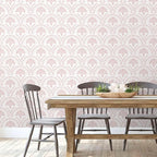 Timeet 17.7 in × 78.7 in Boho Peel and Stick Wallpaper Pink Floral Contact - Image 4