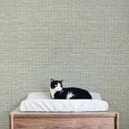 JiffDiff Grasscloth Wallpaper Peel and Stick Cream Grassweave Stick on - Image 3