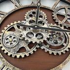 The B-Style Large Wall Clock 24 inch Moving Gear Wall Clock Oversized Vintage - Image 4