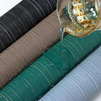 Teal Grasscloth Peel and Stick Wallpaper Texture Contact Paper A Set of 15.7" X - Image 2