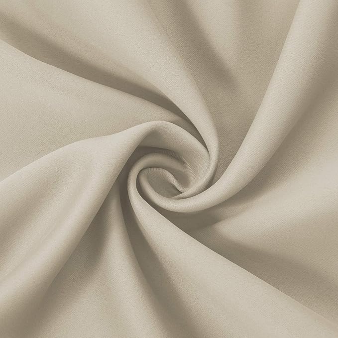 LEMOMO Light Beige Thermal Blackout Curtains/42 x 72 Inch/Set of 2 Panels Room - Image 5