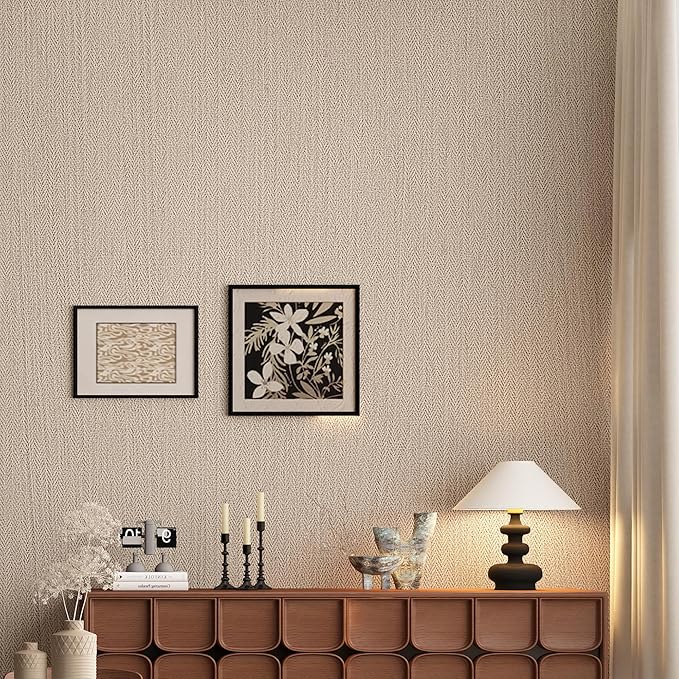 24in X 393in Grasscloth Peel and Stick Fabric Textured Contact Paper - Image 2