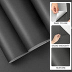 practicalWs 15.7" x 787.4" Grey Wallpaper Self Adhesive Peel and Stick Wall - Image 2