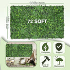 Artificial Green Boxwood Grass Wall Roll: 72"x144" UV Protected Ivy Privacy - Image 2