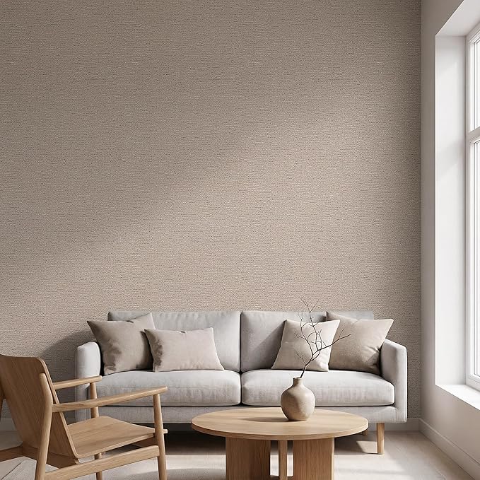 WADILE Grasscloth Peel and Stick Wallpaper 15.7in x 196.8in, Textured Contact - Image 3