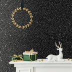 CHIHUT Glitter Black Wallpaper 15.7''x100'' Peel and Stick Wallpaper Self - Image 3