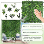 Artificial Green Boxwood Grass Wall Roll: 40"x120" UV Protected Ivy Privacy - Image 4