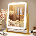 ROLOVE Vanity Mirror with Lights, 12.6"×15" LED Makeup Mirror, Lighted Makeup by ROLOVE