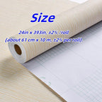 Haimin Grasscloth Wallpaper Textured 24in X 393in Fabric Contact Paper Textured - Image 5