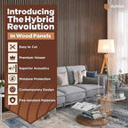 Avana Modern Acoustic Wood Wall Panels –93.2x11.25 Inch Panels – Fits 94x12 - Image 2