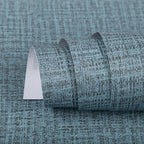 TANONE Blue Contact Paper Peel and Stick 15.8 in X 394 in, Grasscloth Wallpaper by TANONE
