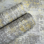 JiffDiff Vintage Metallic Peel and Stick Wallpaper Industrial Metallic Concrete - Image 7