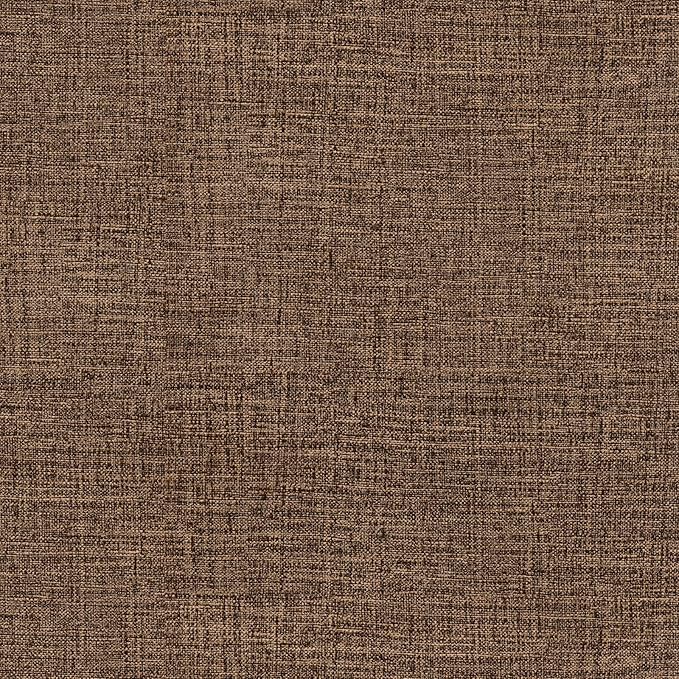 Amiya Grasscloth Brown Wallpaper Peel and Stick Faux Fabric Linen Contact Paper by AMIYApeelandstickwallpaper