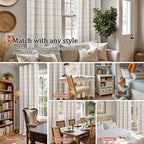 Lajode Linen Blackout Curtains for Bedroom - Image 4