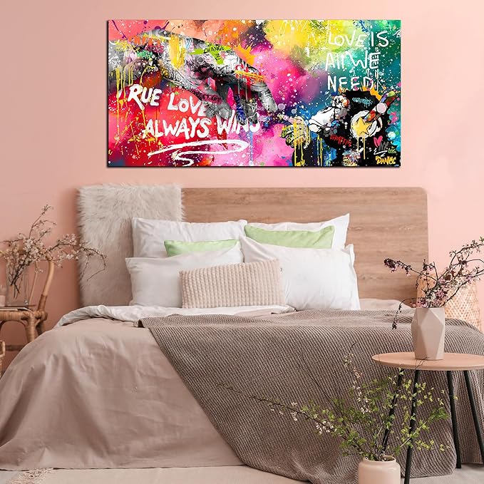 Graffiti Canvas Wall-Art for Living Room Large Size - Image 3
