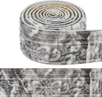 180'' Marble Polyethylene Foam 3D Wall Edging, Self Adhesive Wallpaper Border - Image 2