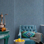 JiffDiff Woven Wallpaper Peel and Stick 17.3" x 120" Colorful Paint Grasscloth - Image 5