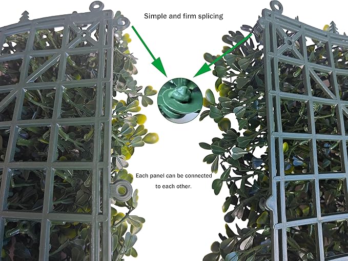 ODTORY Artificial Boxwood Roll Panels: 6FT X 12FT UV-Anti Artificial Ivy - Image 4