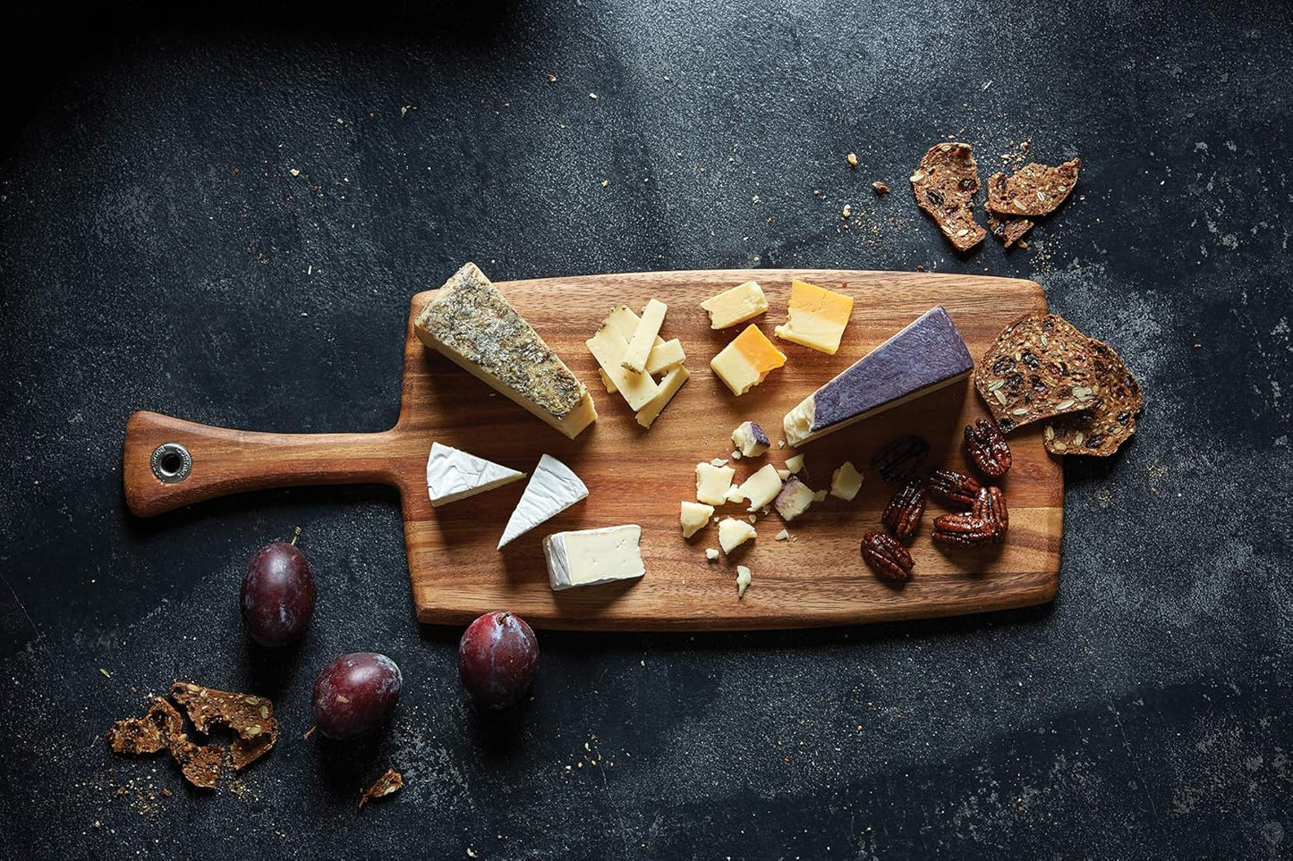 Ironwood Gourmet Large Rectangular Provencale Paddle Board, Acacia Wood 20.5 x 8 x 0.5 inches