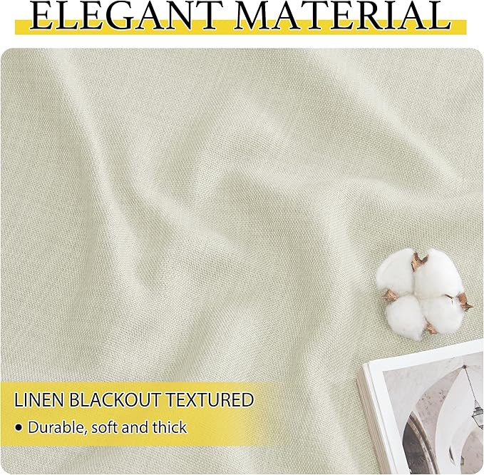 NICETOWN 30 Inch Length Curtain Valances, 2 Panels Blackout Thermal Insulating - Image 6