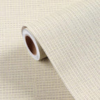 FunStick 24"x394" Grasscloth Peel and Stick Wallpaper Textured Removable Beige by FunStick