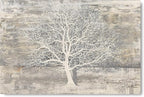 Yihui Arts Tree Of Life Canvas Wall Art Hand Painted Grey White Beige Paintings - Image 2