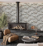 Guvana 17.3"×787" Brick Peel and Stick Wallpaper Grey Brown 3D Self Adhesive - Image 5