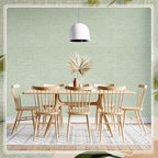 Amiya Grasscloth Wallpaper Sage Green Peel and Stick Faux Fabric Linen Contact - Image 9