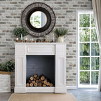 Guvana 17.3"×472.4" Brick Peel and Stick Wallpaper Brown/Grey Contact Paper - Image 3