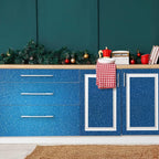 CHIHUT Sparkle Blue Glitter Wallpaper Stick and Peel 15.7''x100'' Self Adhesive - Image 3