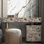 BAYYA 118x16inch Brown Marble Contact Paper Peel and Stick Wallpaper - Image 8