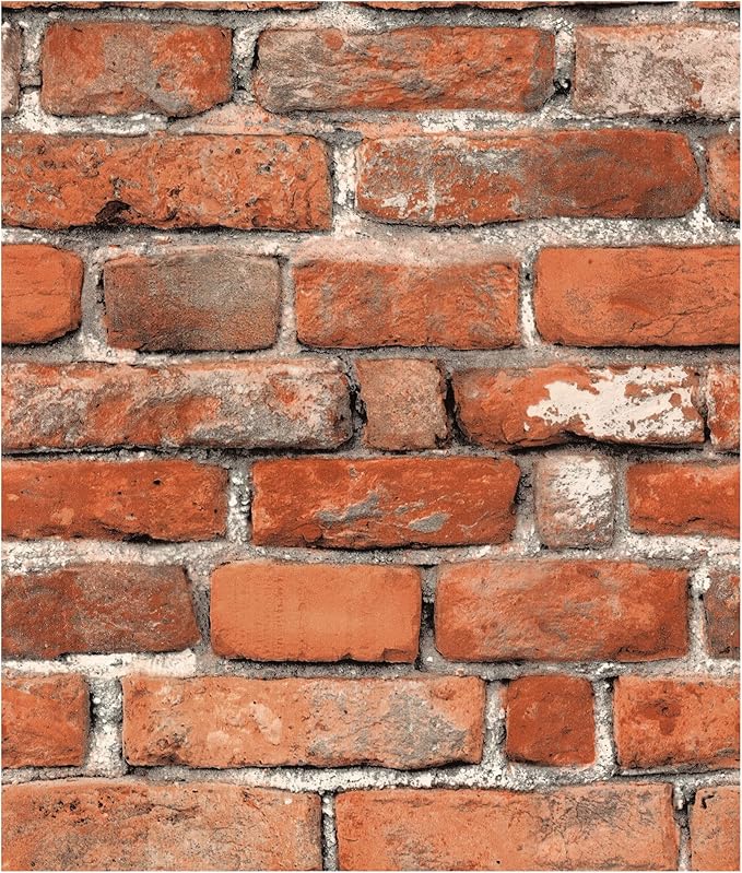 Faux Brick Peel and Stick Wallpaper 17.7" x 118" Contact Paper by TilTil