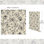 FLFK Vintage Beige Peel and Stick Wallpaper 16" x 256" Antique Campfire - Image 2