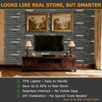 ROOMTEC 1-Pack Faux Stone Wall Covering Panels - Image 4