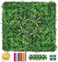 Artificial Boxwood Panel 8 Pieces 20"x20", Faux Ivy Privacy Fence Screen by Sturdon