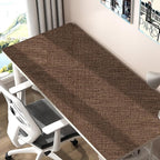 Brown Grasscloth Peel and Stick Wallpaper 17.3"x300" Faux Linen Textured - Image 8