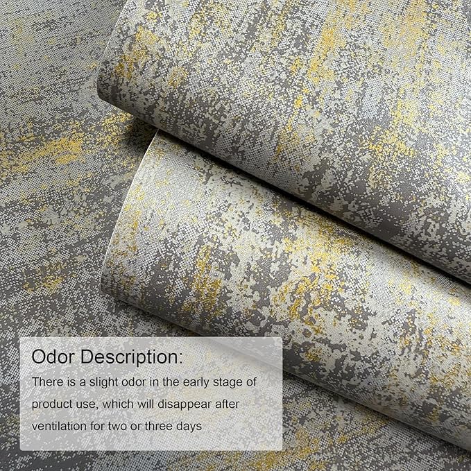 JiffDiff Vintage Metallic Peel and Stick Wallpaper Self Adhesive Industrial - Image 5