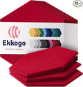 Acoustic Panels 12-Pack Soundproof Wall Panels 14"X12.1"X0.4" Sound Panels High by EkkogoAcousticPanels