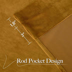 NICETOWN Warm Velvet Curtains 84 inch Long - Image 6