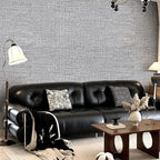 Grey Grasscloth Peel and Stick Wallpaper 17.3"x300" Faux Linen Textured Contact - Image 8
