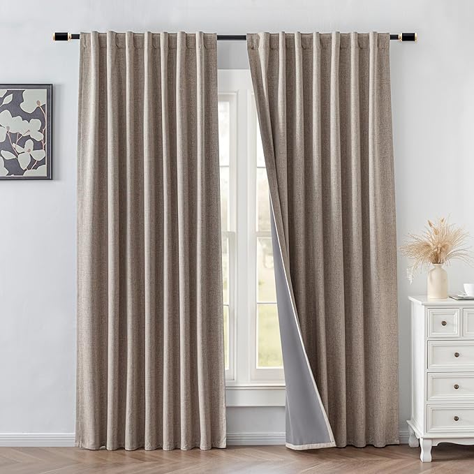 IGEMAEVE 100% Blackout Curtains 96 Inches Long - Image 2