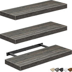 QEEIG Floating Shelves for Wall Bathroom Shelf Bedroom Kitchen Living Room - Image 9