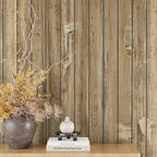 VEELIKE Weathered Wood Wall Panels Peel and Stick Distressed Wood Grain Slat - Image 2