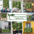 ODTORY Artificial Greenery Grass Wall Panels: 68'' x 120'' UV-Anti Faux - Image 6