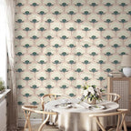 CiCiwind 17.3"×393.7" Wallpaper Peel and Stick Pink Boho Wall Paper Floral - Image 7