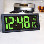 AcuRite 75155M 14.5" Large Green LED Digital Clock Inch - Image 6