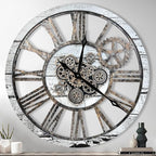 The B-Style Large Wall Clock 24 inch Moving Gear Wall Clock Oversized Vintage by TheB-StyleTB